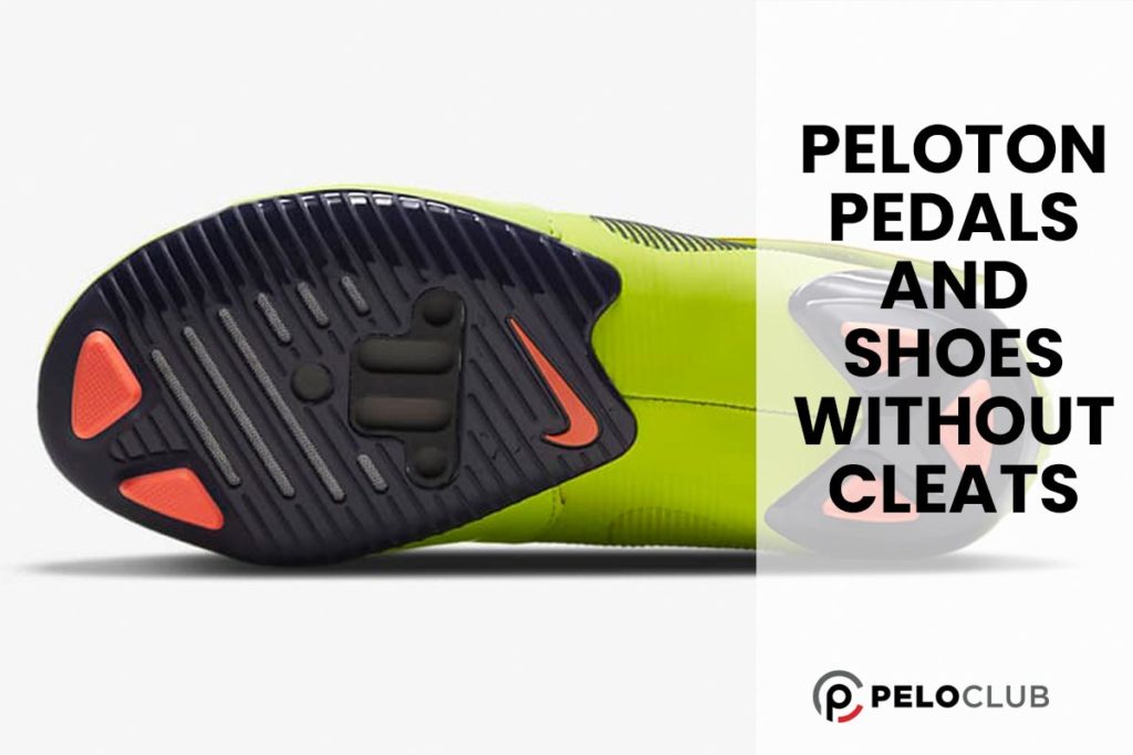 Can You Use the Peloton Pedals with Shoes Without Cleats image of cycling shoes